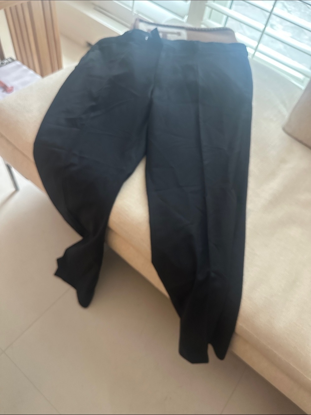 Men's Black Casual Trousers - Classic Fit